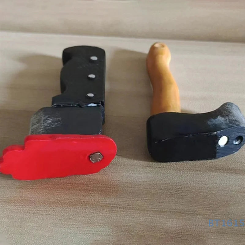 Funny Knife Magnetic Fridge Stickers, 3D Fun Axe Fridge Magnet, Novelty Home Decor Gifts, Eye-Catching Fridge For Iron Surface