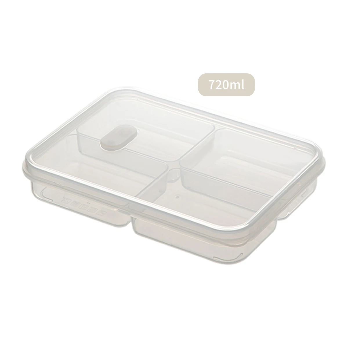WORTHBUY 4/6-Grids Fridge Sealed Fresh-Keeping Box With Lid Plastic Freezer Food Storage Box Reusable Food Container For Kitchen