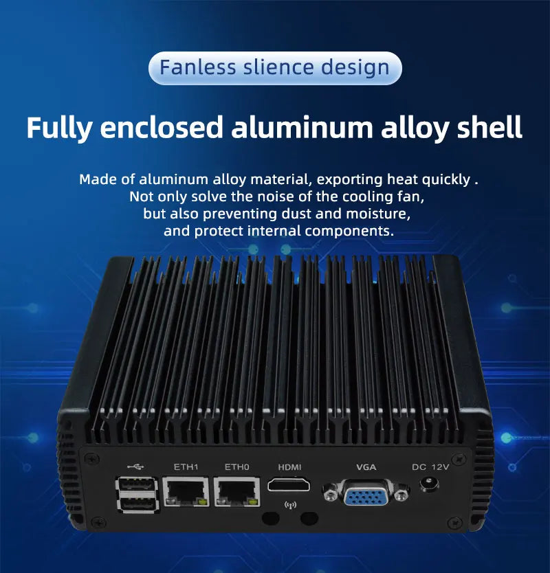 ZHICHUN Mini PC Intel Quad Core I7 Gaming Computer Celeron J4125 PC Desktop Computer PC portable Mini computer