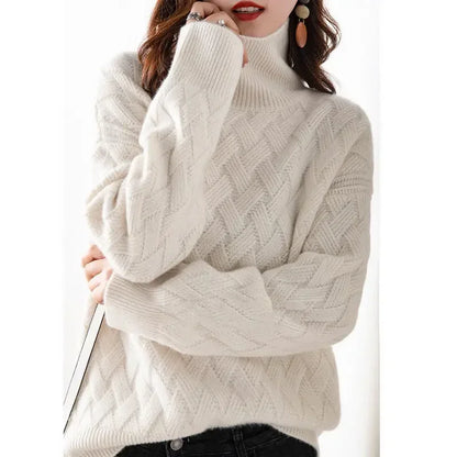 Oversize Thick Sweater S- XLWomen Loose Sweater Winter Casual Chic Cashmere Pullovers Pullover Female Long Sleeve