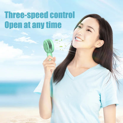 Mini Portable Fans Handheld USB Rechargeable Quiet Handheld Fans Air cooler Outdoor Travel Hand Fan ventilateur portable Fan