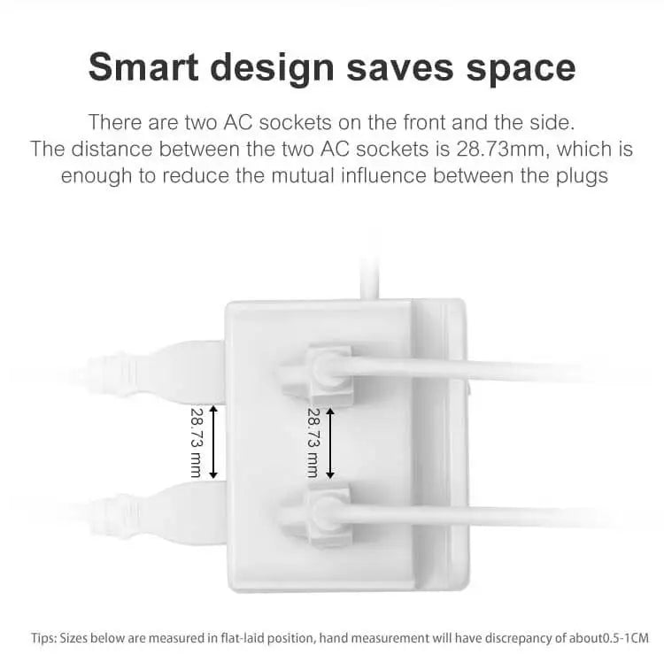 Smart power strip  us smart outlet wall plug adapt surge protector  110v 5V 2.4A usb c hub electrical socket with usb charger