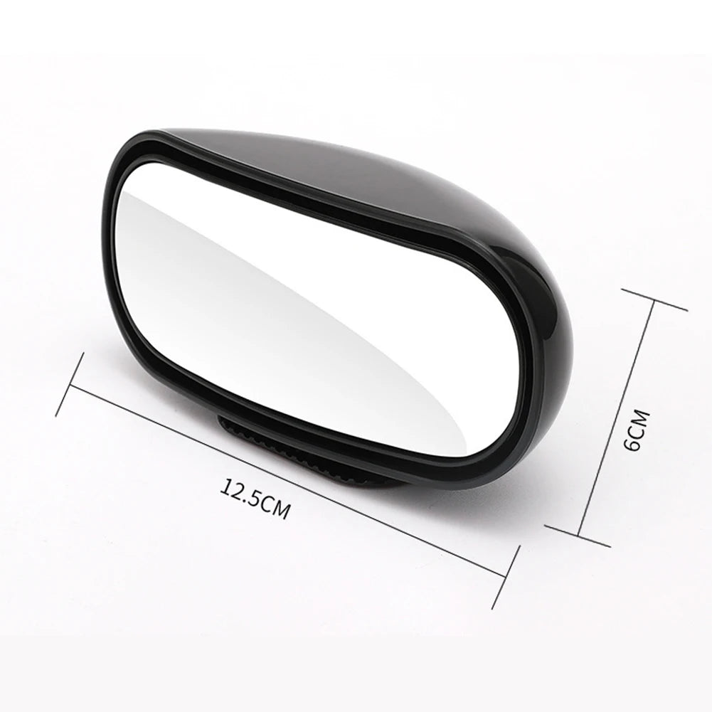 Universal Car Mirror 360 Degree Adjustable Wide Car Mirror HD Glass Wide Angle Side Rear Blind Spot Parking Auxiliary Mirror