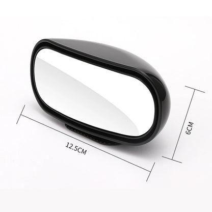 Universal Car Mirror 360 Degree Adjustable Wide Car Mirror HD Glass Wide Angle Side Rear Blind Spot Parking Auxiliary Mirror