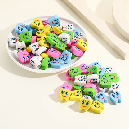 20pcs/bag Dental Eraser Dental Clinic School Gifts Student Eraser Stationery Supplies Mini Eraser Stationery Supplies