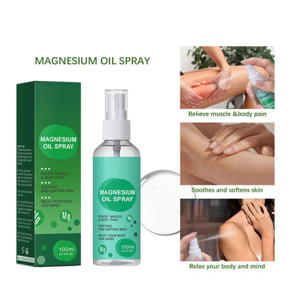 100ml Magnesium Oil Spray Pure Magnesium Oil Body Spray Magnesium Mist for Massage Relaxation