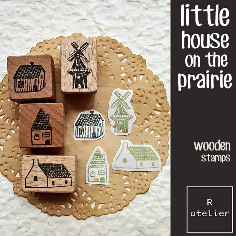 Stamp Scrapbooking Supplies Flower Petal Birds Stationary Kawaii Wooden Stamps