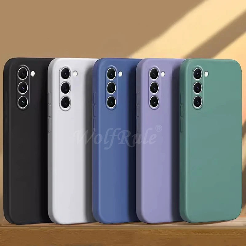 For Samsung S25 Case Cover Samsung Galaxy S25 Plus Capas Liquid Silicone Original TPU Shockproof Soft Fundas Samsung S25 Ultra