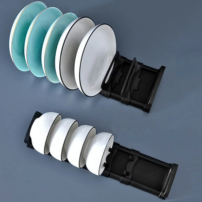 Kitchen Dishes Storage Rack Cabinet Drawers Organizers Plate Holder Bowl Stand Adjustable Dish Organizers Kitchen Accessories