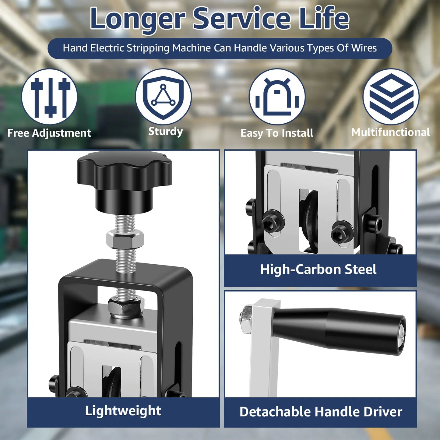 Manual Wire Stripper Electric Wire Stripping Machine Drill Powered Copper Scrap Wire Peeler Machine Wire Recycling Stripper Tool