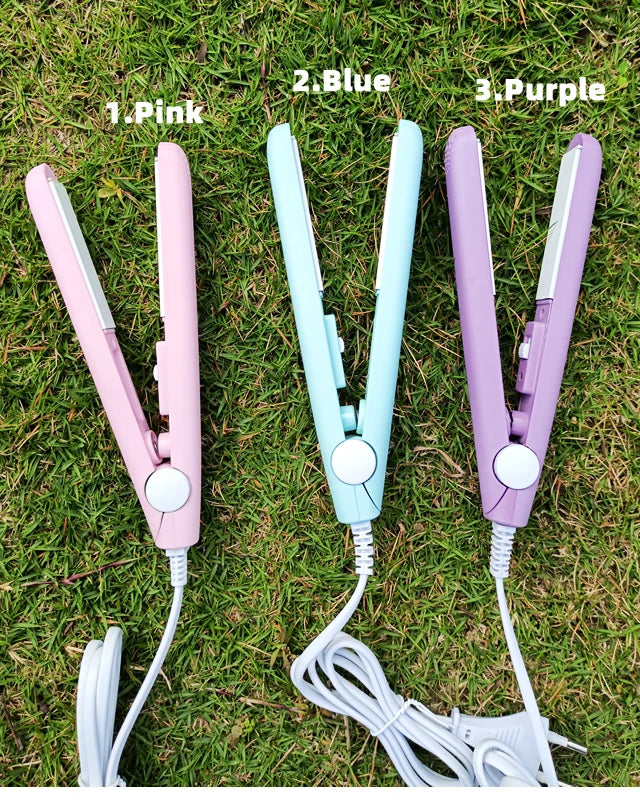 New Curling Iron Mini Hair Straightener Iron Ceramic Straightening Styling Tools Hair Curler Flat Iron Beard Straightener