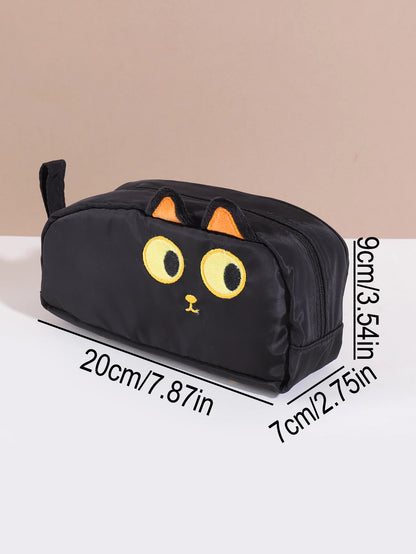 1 pc pencil case in the shape of a cute animal, cartoon-style, stylish and portable school supplies, back-to-school essentials