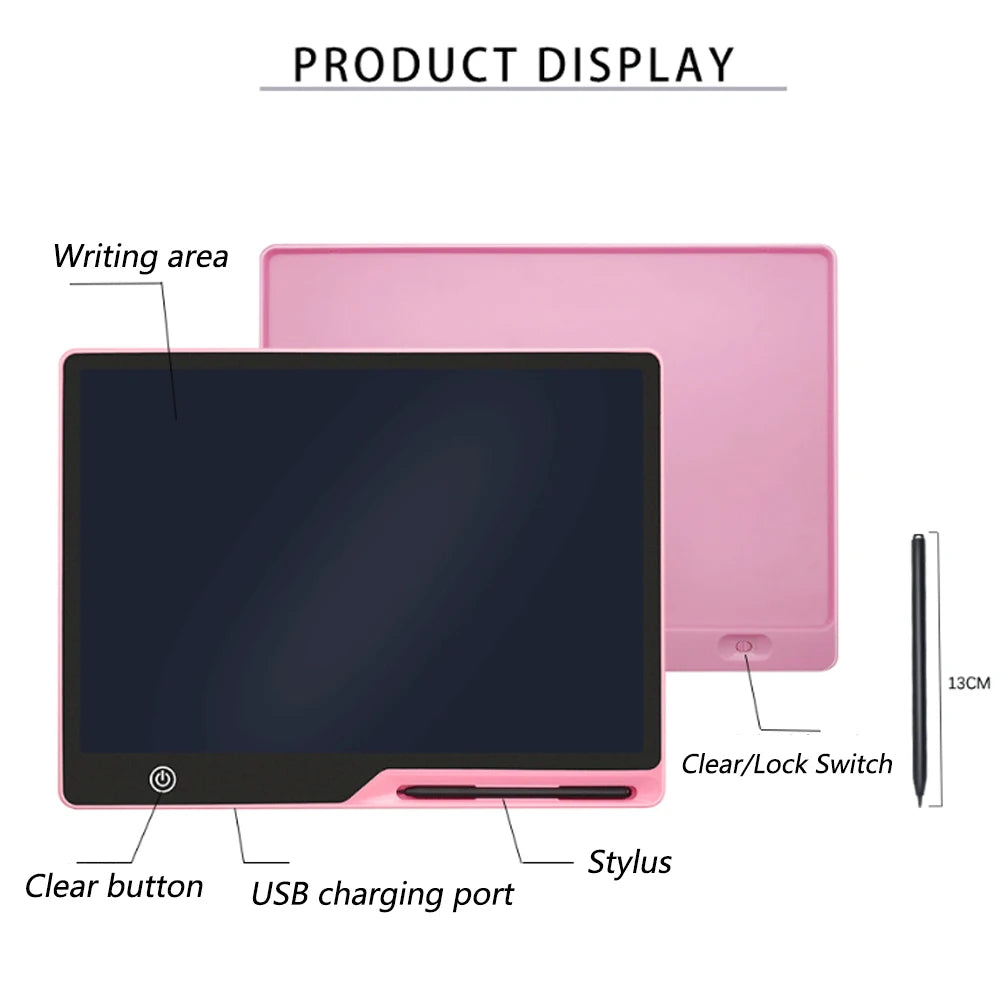 Educational Toys Writing Tablet For Kids 10/16Inch LCD Drawing Board Children Gifts USB Charging Doodle Electron Handwriting Pad