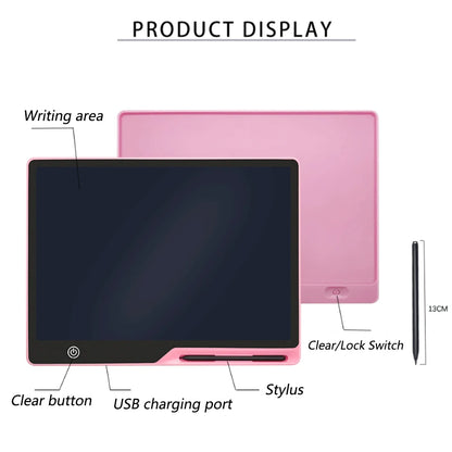 Educational Toys Writing Tablet For Kids 10/16Inch LCD Drawing Board Children Gifts USB Charging Doodle Electron Handwriting Pad