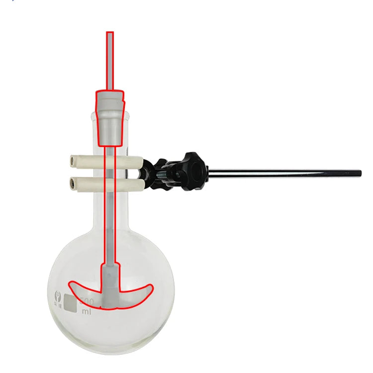 Stirring Rod  400mm 450mm 500mm Length Overhead Stirrer Mixer Shaft with Foldable Paddle for Lab