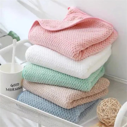 Boluoge large bath towel, thickened absorbent quick drying beach towel, coral fleece bath towel,  household adult towel