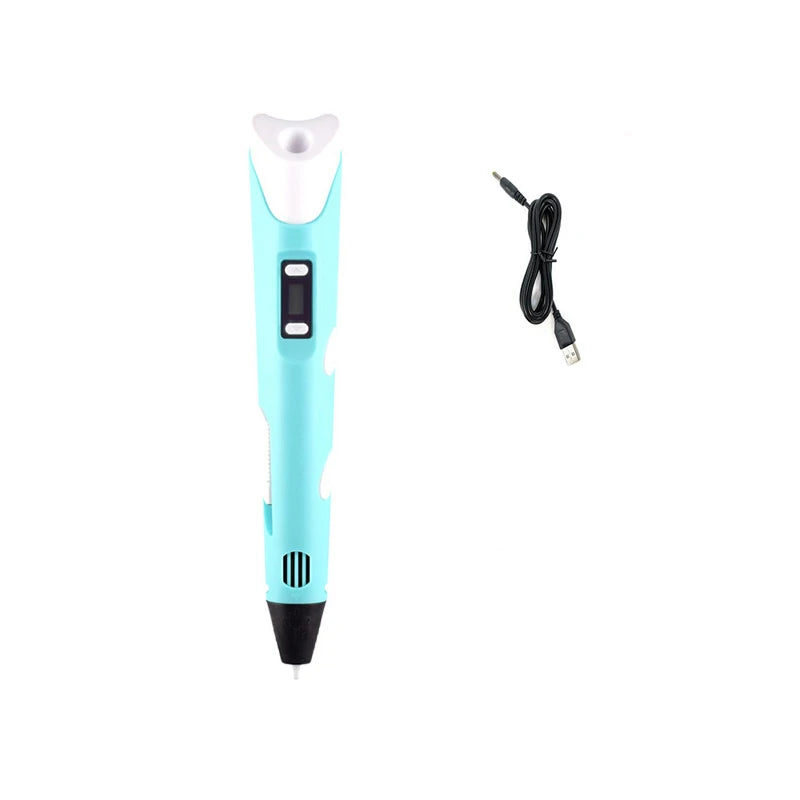 3D Pen DIY Drawing Pen With LCD Screen Compatible PLA ABS Filament Toys Safe Paiting for Children Kids Christmas Birthday Gifts