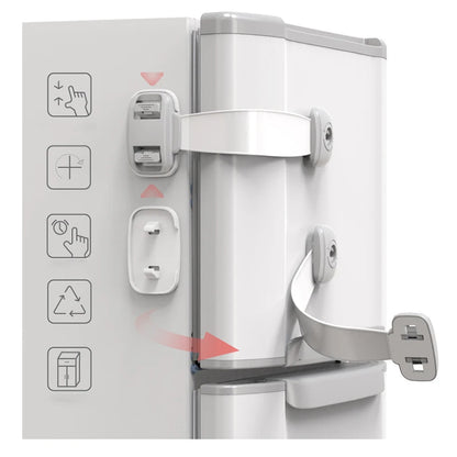 1/4 PCS Baby Safety Drawer Door Lock Multi-Function Child Protection Anti-Pinch Cabinet Refrigerator Safety Buckle Plastic