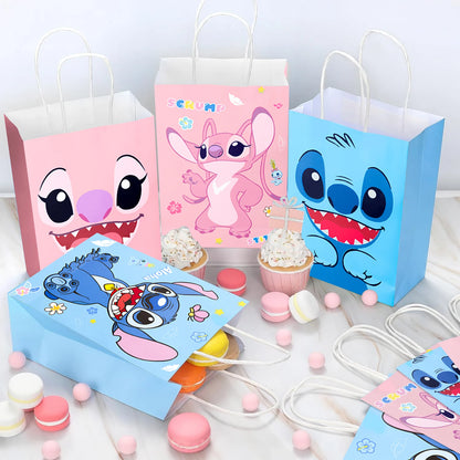 Stitch Party Gift Bags-16pcs Stitch Party Favor Bags/Stitch Party Gift Treat Bags/Stitch Goodie Bag for Stitch Party Decorations