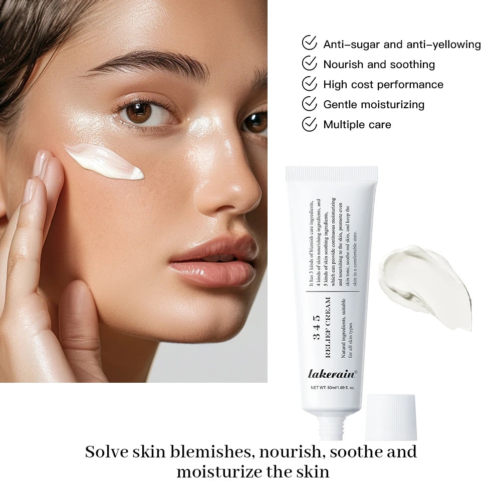 345 Relief Cream Moisturizing Blemishes Nourish The Skin And Provide Soothing Care Resulting In A Well-Rounded Skincare Solution
