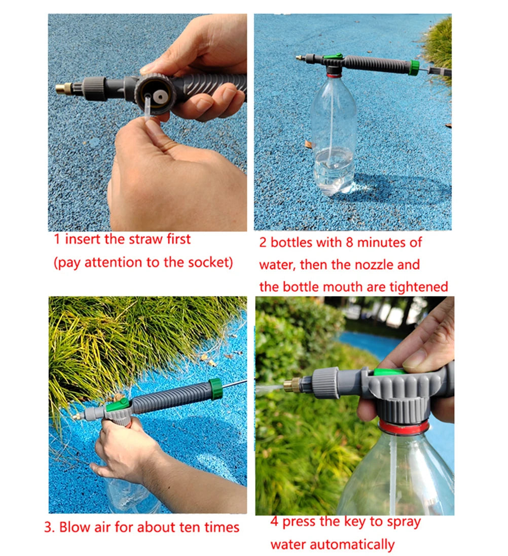 Garden Watering Artifact Beverage Bottle Sprayer Cola Spray Head Universal Reciprocating Pull-out Disinfection Watering Vegetabl