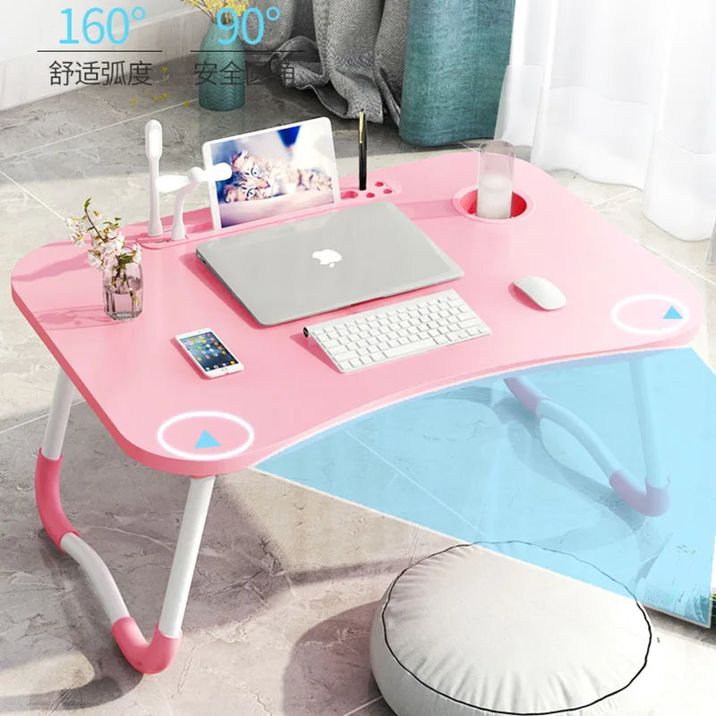Laptop Desk Laptop Bed Stand Foldable Laptop Table Folding Breakfast Tray Portable Lap Standing Desk Reading and Writing Holder