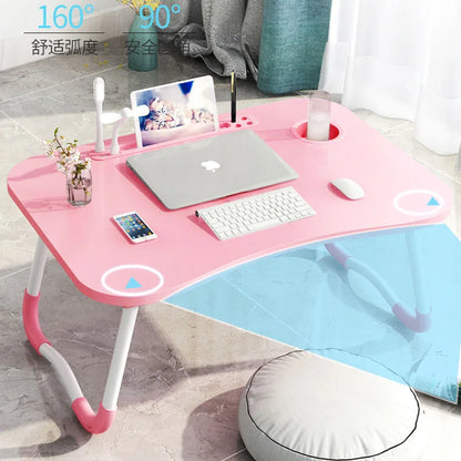 Laptop Desk Laptop Bed Stand Foldable Laptop Table Folding Breakfast Tray Portable Lap Standing Desk Reading and Writing Holder