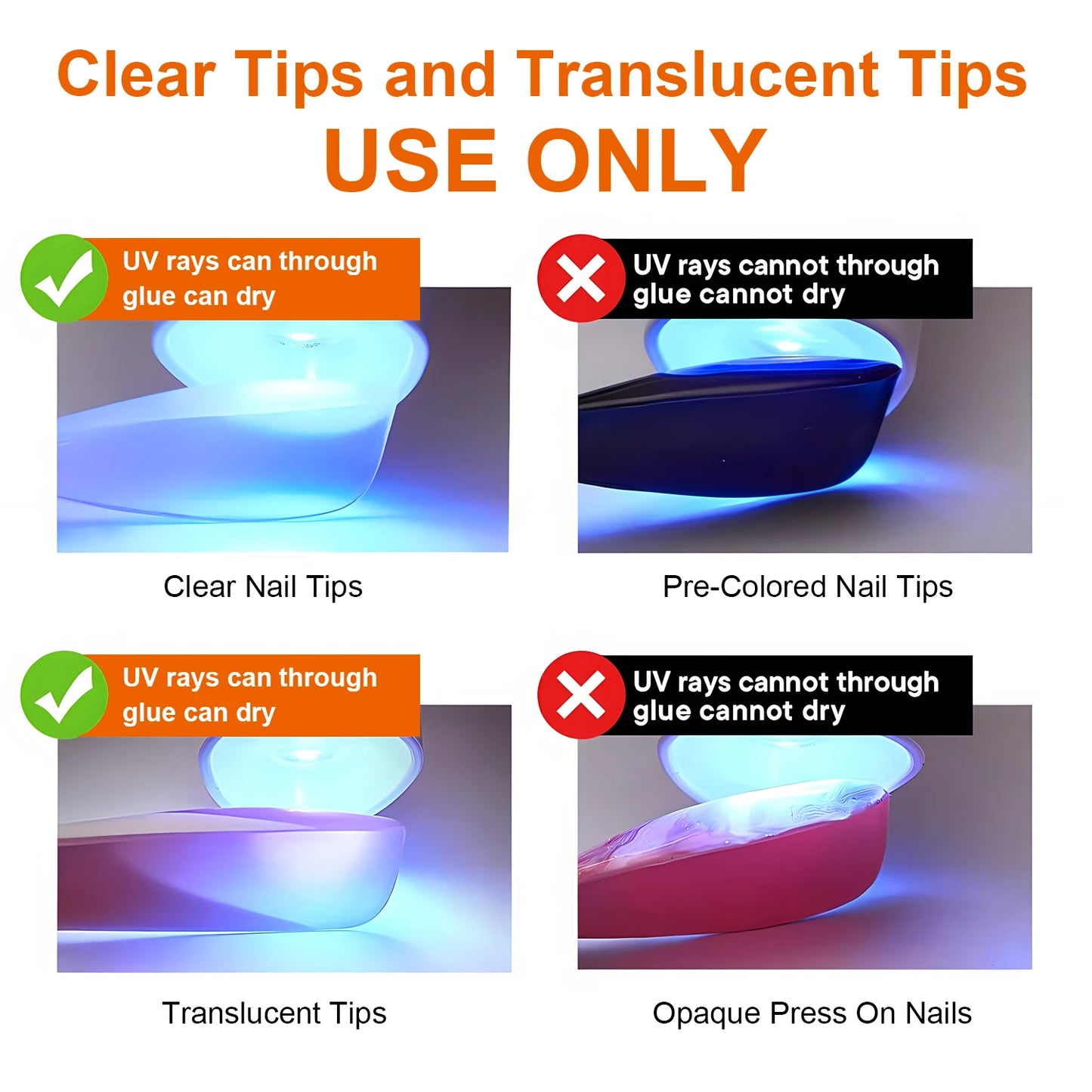 Solid Nail Glue Nail Tips Gel for Press On Nails,Acrylic Nail Gel for Manicure Extension,False Nails Adhesive Glue Long Lasting