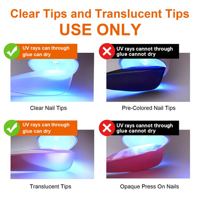 Solid Nail Glue Nail Tips Gel for Press On Nails,Acrylic Nail Gel for Manicure Extension,False Nails Adhesive Glue Long Lasting