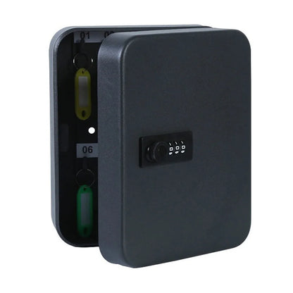 Key Box Wall Mounted 20 Key Hooks Key Cabinet Wall Mount with Key/Code Lock Key Storage Lock Box Key Cabinet Security Lock Box