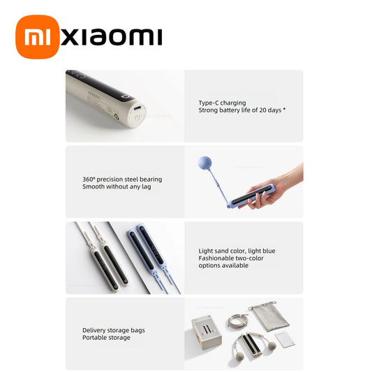 Xiaomi Mijia Smart Skipping Rope 2 High-precision Digital Counter With App Calorie Calculation Sport Fitness Jump Rope