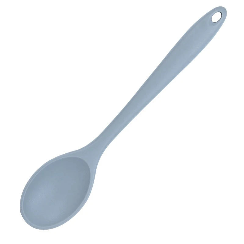 1pc Small Silicone Spoon, High Temperature Resistant Soup Spoon, Mixing Spoon, Salad Spoon, Kitchen Utensils Accessories