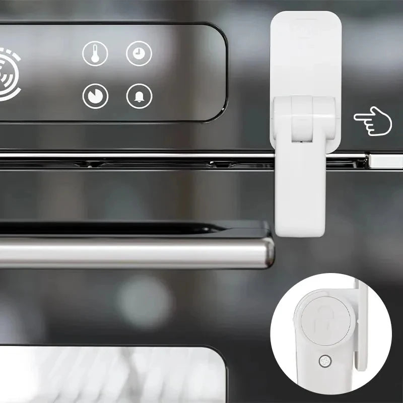 4PCS Child Safety Door Level Handle Locks Anti-open Door Security ProtectionUniversal Drawer Cabinet Refrigerator Oven Door Lock