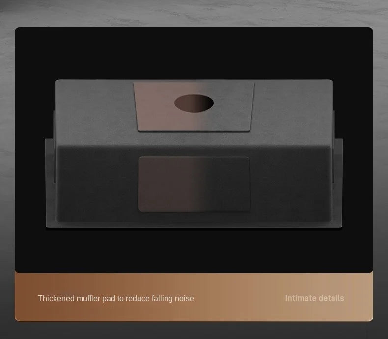 Nano 304 Stainless Steel Sink Waterfall Large Single Slot Kitchen Sink Vegetable Sink Stainless Steel Sink Household Sink