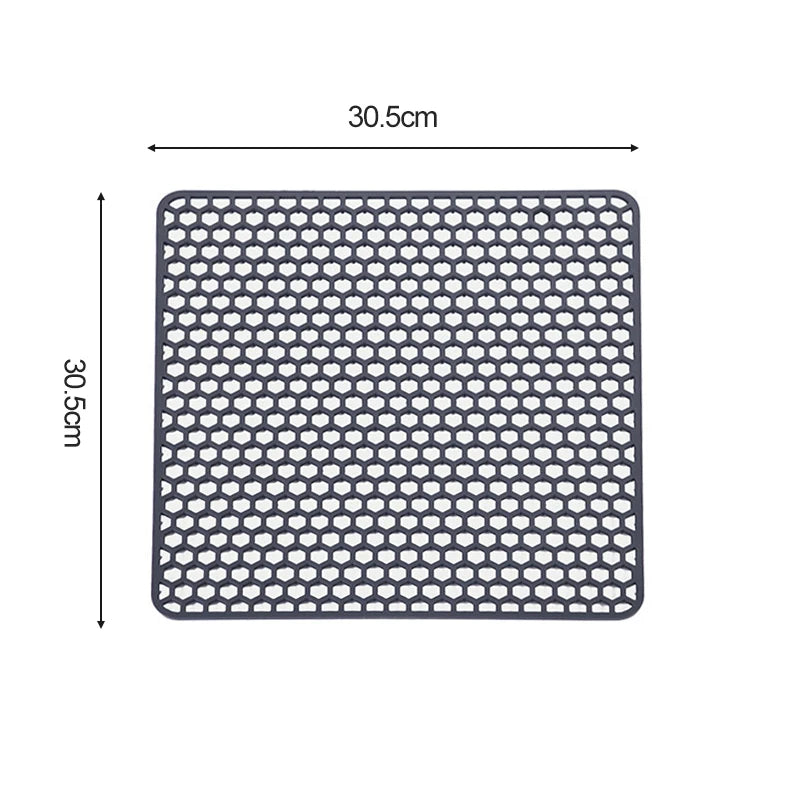 Sink Protectors for Kitchen Sink,Silicone Sink Mats for Bottom of Kitchen Sink Grid Accessory,Non-Slip Sink dish drying Mat