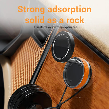 Vacuum Suction Magnetic Car Mount Strong Suction Stand Phone Holder Foldable Design 360° Rotation Adjustable Car Phone Bracket