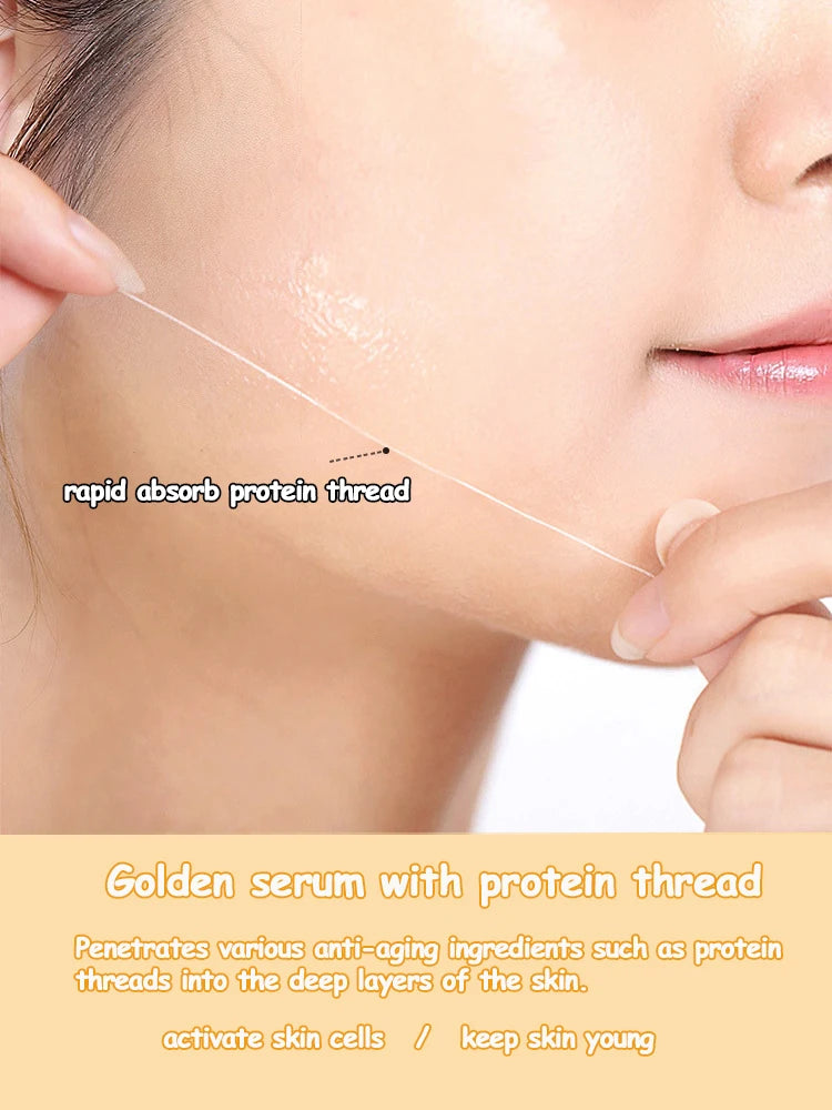 Korea 24k Care Serum Active Collagen Silk Care Lifting Firming Set Hyaluronan Silk Line Moisturizing Essence Firming Skin Care