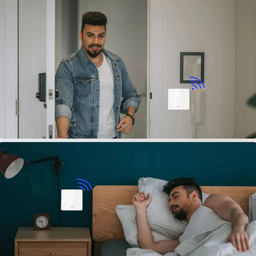 Wireless Smart Switch Light 433MHz 1/2/3Gang 86 Wall Panel Switch with Remote Control Interruptor 10A 110V 220V For LED Lamp