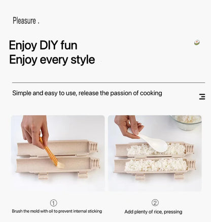 Quick Sushi Maker DIY Roller Rice Mold Meat Vegetable Rolling Mold Sushi Device Making Machine Bento Kitchen Accessories Gadgets