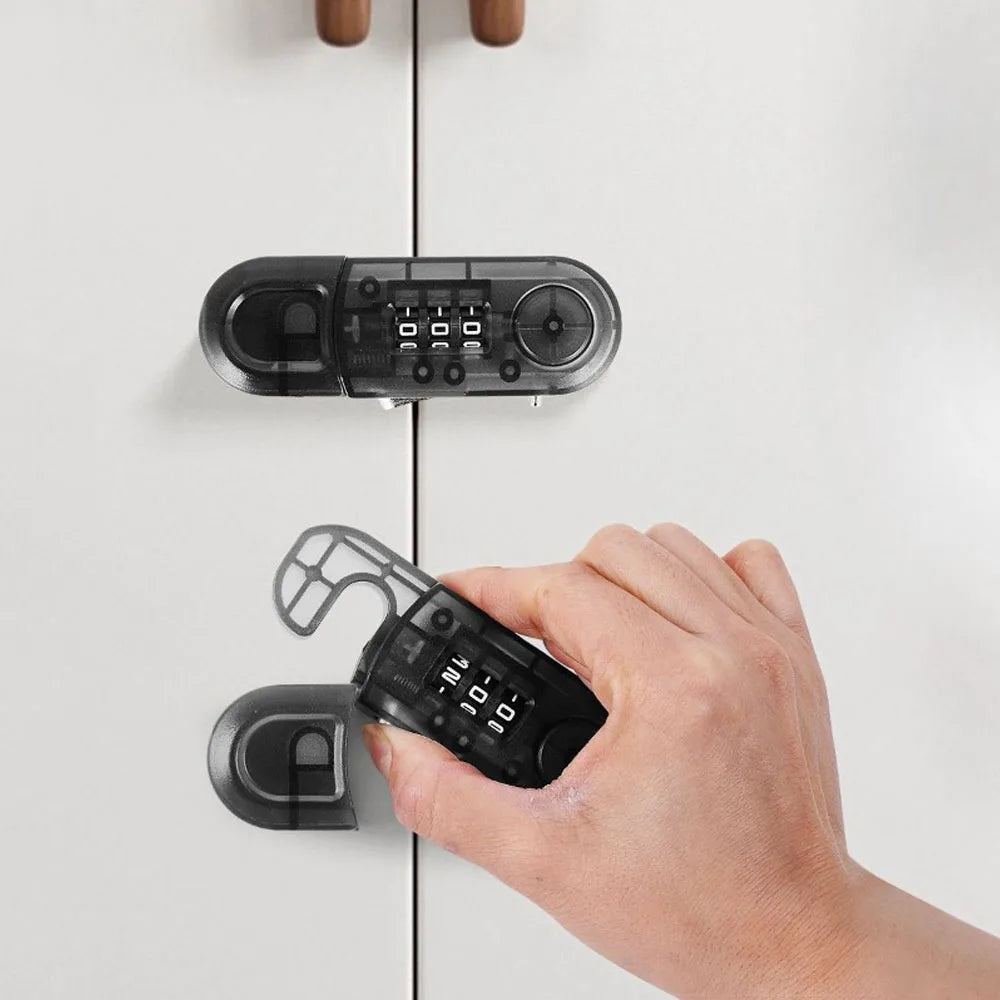 Fashion Anti-theft Drawer Password Lock Multi-function Plastic Cabinet Door Safety Lock Children Protector Cupboard Lock
