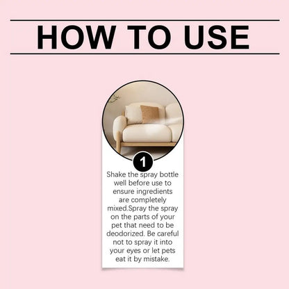 Deodorizing Dog Spray Mild Kitten Odor Removal Natural Deodorizer Perfume Spray For Dogs And Cats Long-lasting Odor Control