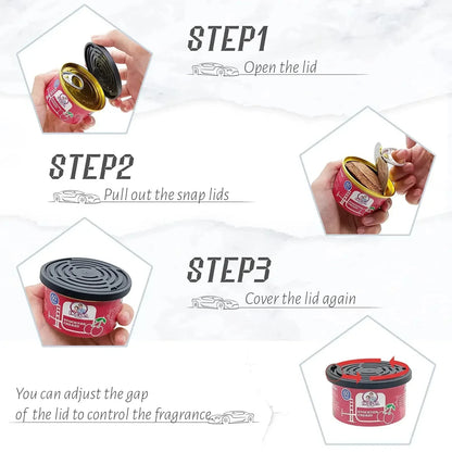 Car Air Freshener Bubble Gum Scent Organic Cans Odor Eliminator Essential Long-Lasting,Strong Fragrance For Home Closet