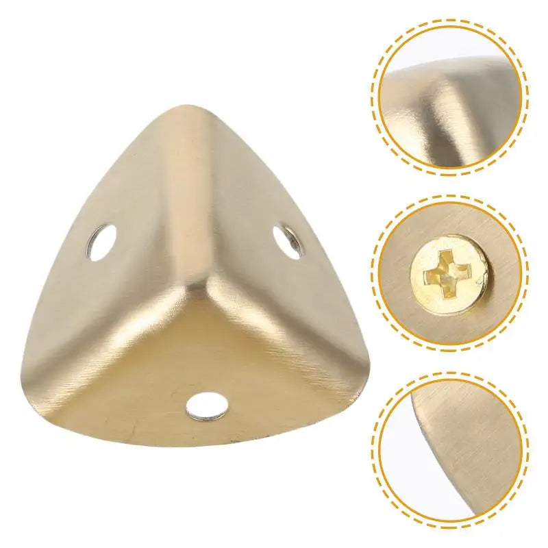 8 Pcs Wooden Box Corner Edges Guard Guards Furniture Jewelry Box Corner Protectorss for Stainless Steel Table Protection