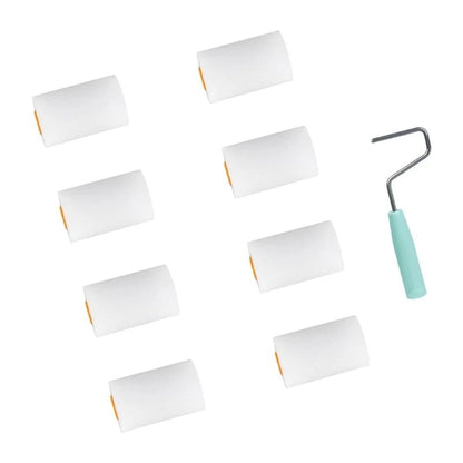 9pcs Paint Roller set Mini Foam Rollers Upgrades for Detailed Work & Small Areas 601A