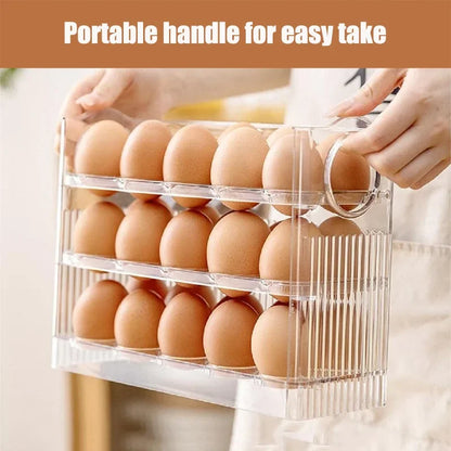 New Egg Storage Box Refrigerator Organizer Food Containers Egg Fresh-keeping Case Holder Tray Dispenser Kitchen Storage Boxes