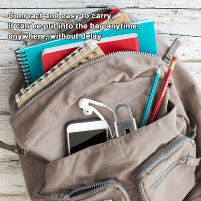 Portable Keyless Fingerprint Lock Waterproof Anti-theft Smart Padlock Zinc Alloy Intelligent Safety Electronic Door Lock Cabinet