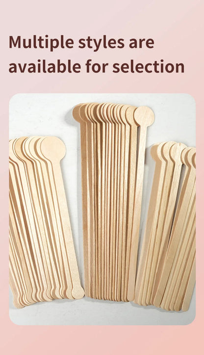 100pcs Round Disposable Wooden Coffee Stirrers Coffee Stirrer Sticks Stir Beverage Sticks Stir for Bar Cafe  or Home Use