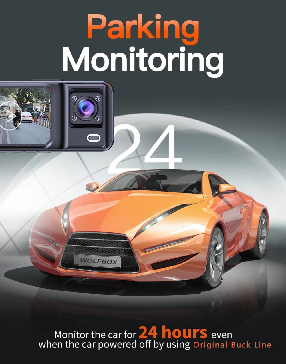 3 Channel Dash Cam for Cars Camera Black Box 3Ch/2Ch 1080P Video Recorder Rear View Camera for Vehicle Car DVR car accessories