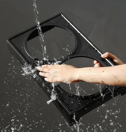 Elevated Dog Bowls 3 Adjustable Heights Dog Food Water Bowl with Slow Feeder Bowl  Dog Bowl For Pet Meal Mat Elevated Bowl Mat