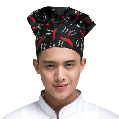 Professional Stretchy Adjustable Men Cap Kitchen Cook Baker Catering Chef Hat